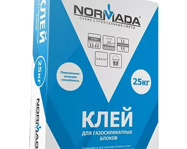 фото Клей для ячеистых блоков NORMADA 25 кг