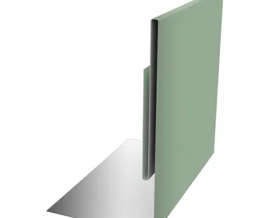 фото Планка приемная оконная 0,45 PE с пленкой RAL 6019 бело-зеленый