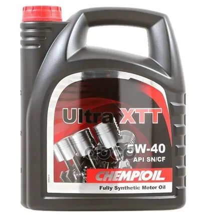 Фото №0 CHEMPIOIL 5W-40 Ultra Xtt Sn/Cf, A3/B4, 4Л (Синт. Мотор. Масло)