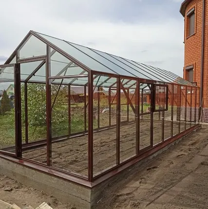 Фото №0 алюминиевые теплицы со стеклом
