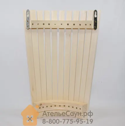 Фото №2 Абажур для бани и сауны АЛ-03 (угловой, из липы)