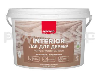 фото Лак для дерева interior Neomid