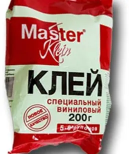 фото Клей обойный Master Klein "СПЕЦИАЛЬНЫЙ ВИНИЛОВЫЙ" 5-6 рулонов уп. 200 г