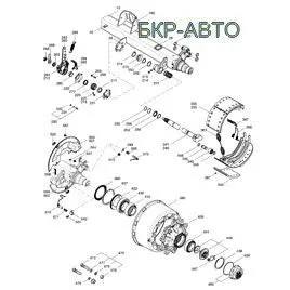 фото Ось прицепа в сборе без подвески Eco+ 2 (без ABS) BPW ЗАМЕНА 20.68.31.0137