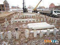 фото Забивка свай.Сваебойные работы