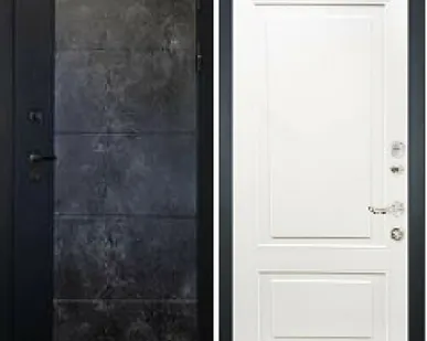 фото Входная дверь Легион Грей Стоун-122 белый матовый