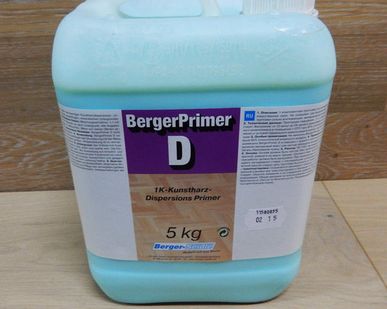 фото Грунтовка дисперсионная для паркета под клей Berger Primer D