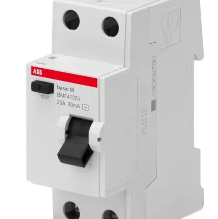 Фото №0 Выключатель диф. тока 2п 40А 30мА тип AC Basic M BMF41240 ABB 2CSF602041R1400