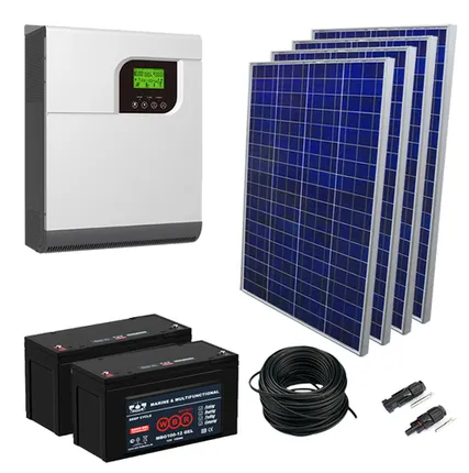 Фото №0 Солнечная электростанция 4.2 кВт*ч в сутки ECO GEL PWM+ 2024 с крепежом