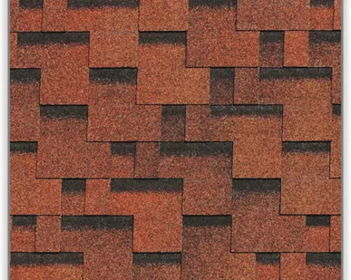 фото Гибкая черепица Docke серия Генуя (цвет Паприка)