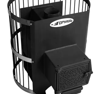 фото Печь для бани Торнадо-14 сетка дровяная