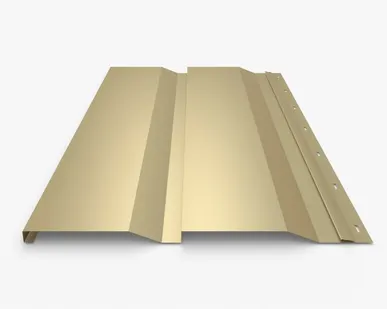 фото Сайдинг Металлический сайдинг «Корабельная доска» 0.45 мм RAL 1014, Слоновая кость