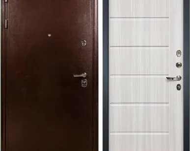 фото Входная дверь 5А медный антик-42 сандал белый