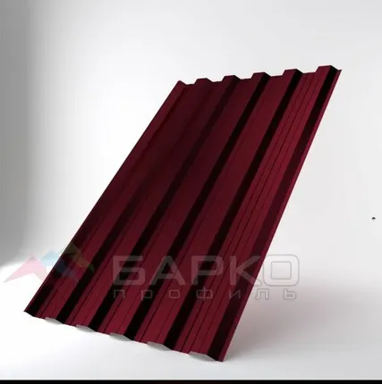 Фото №0 Профлист НС-35 - 1060 мм (1000 мм) 00005640/5 Винно-красный RAL 3005 Полиэстер 0.5