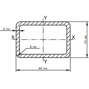 фото Труба профильная 40х20х2.0