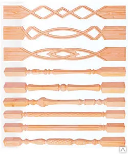 фото Балясина для лестницы точеная 45х45 мм, 2с., квадрат