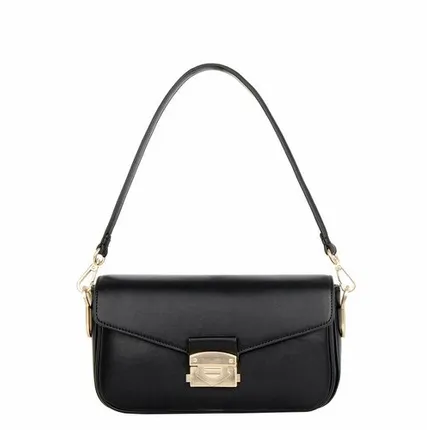 Фото №0 Черная сумка Лугано с акцентным замком TJ COLLECTION YB 5234925 BLK