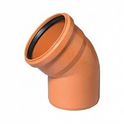 Фото №0 Отвод ПВХ 45˚ 110