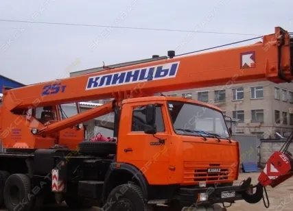 Фото №0 Аренда автокрана (автомобильного крана) Клинцы КС-55713-1К, Солнечногорск