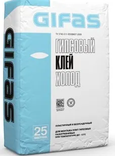 фото Клей гипсовый Gifas Холод, 25кг