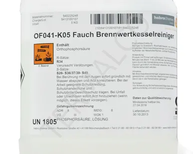 фото Fauch Brennwertkesselreiniger, канистра
в