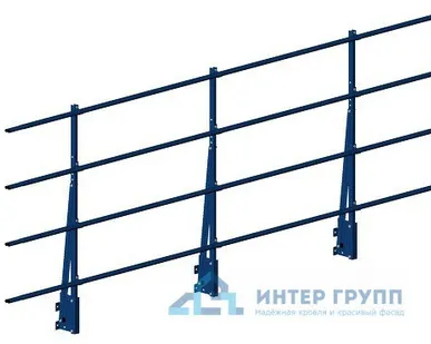фото Ограждение парапетное ELITE H-1200/3,0м (4трубы) ГОСТ Р 53254-2009 V1, V2