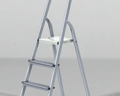 фото Лестница стремянка алюминиевая 4 ступени H-0,81м
