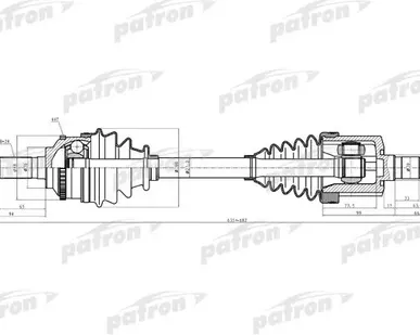 фото PDS2922 Полуось