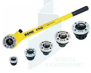 фото Ручной резьбонарезной клупп REMS EVA Set R 1/2-3/4-1-1 1/4-1 1/2-2" LH