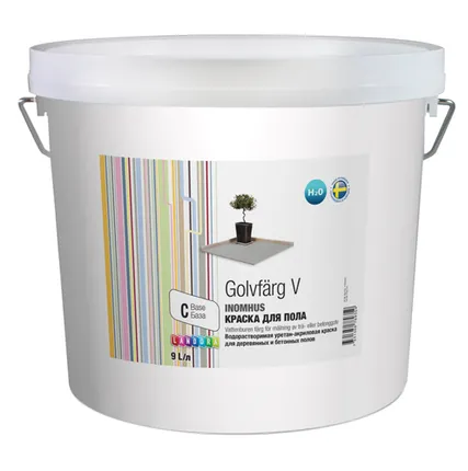 Фото №0 Landora Golvfarg V/ Ландора Голвфарг В Краска для пола уретан-акриловая полуглянцевая