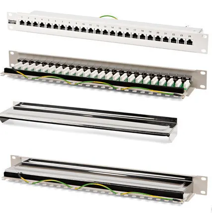 Фото №0 Патчпанель 19, 24xRJ45, FTP, Кат. 5е Hyperline PP-19-24-8P8C-C5e-SH-110D