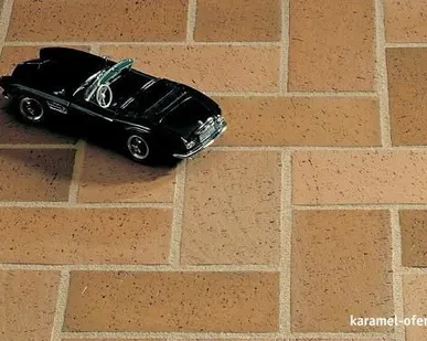 фото Брусчатка клинкерная KERAWIL Classic Karamel-Ofenbunt 200х100х45