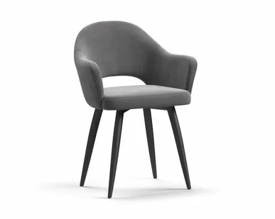 фото Стул ОРИЕНТ Velutto серый, черный