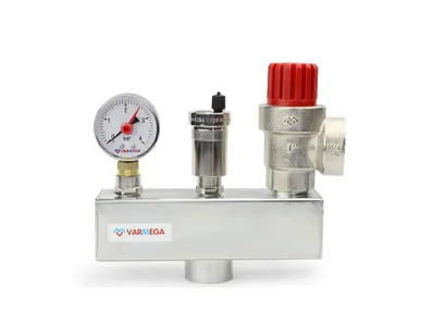 фото Группа безопасности котла Varmega VM16303, 1" ВР сталь, до 200 кВт