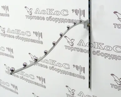 фото Кронштейн на стойку 9 шариков, d=9мм, L=400мм, хром, (G525 L=400)