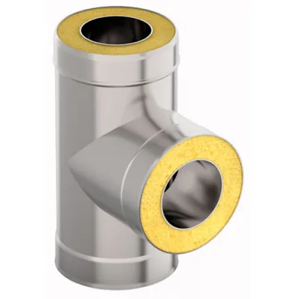 Фото №0 Сэндвич-тройник 90° d 115х200, Н+Оц, 0,5 мм 0,5 мм