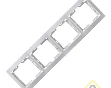 фото Рамка 4м горизонт КВАРТА РГ-4-КБ бел ИЭК ЕМК40-К01-DM