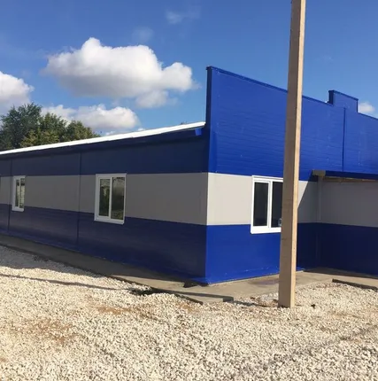 Фото №0 Здание из сэндвич панелей