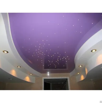 Фото №0 Потолок натяжной 100% ПВХ (MSD) Бельгия глянцевый цветной