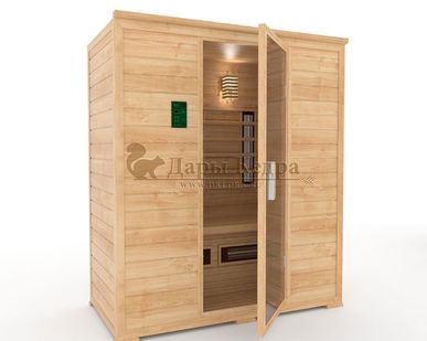 фото ТРЁХМЕСТНАЯ ИК-САУНА С КЕРАМИЧЕСКИМИ ИЗЛУЧАТЕЛЯМИ