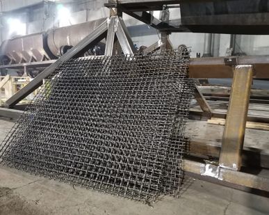 фото Сетка рифленная канилированная 60*60*6,0х1750х4500. Сито грохота