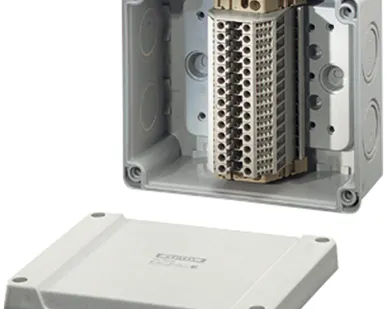 фото Коробка клеммная 98х98х61мм н/у 10 клемм сечение 1,5/4мм2 IP54 Россия