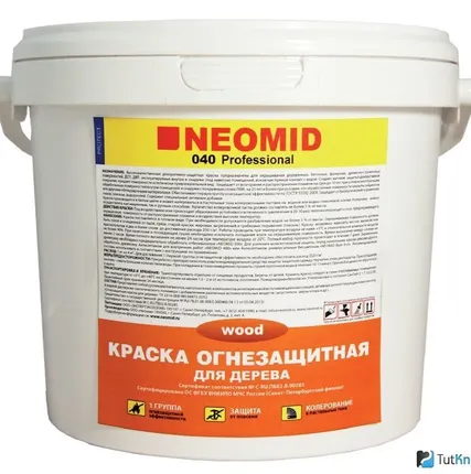 Фото №0 Неомид (Neomid) Огнезащитная краска для древесины 040 25 кг