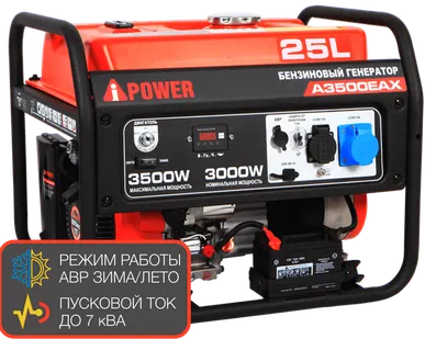 фото Портативный бензиновый генератор A-iPower A3500EAX