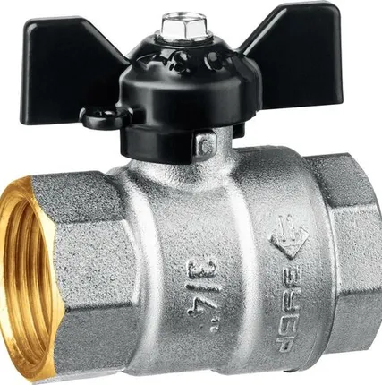 Фото №0 ЗУБР d 3/4″, ручка ″бабочка″, ″мама-мама″, полнопроходной шаровой кран (51323-3/4)