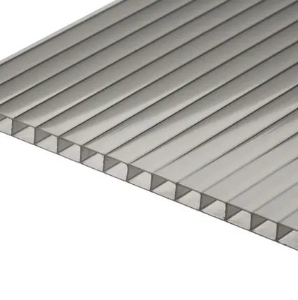 Фото №0 Сотовый поликарбонат ПОЛИГАЛЬ СТАНДАРТ Серебро 8 мм (2,1*12 м)