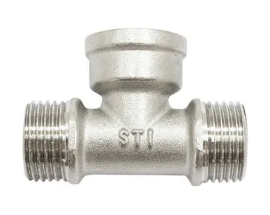 фото Тройник ½" Н-В-Н никелированный