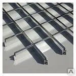 Фото №0 Потолочная система ГРИЛЬЯТО, эконом МЕТАЛЛИК МАТ.h=35 мм, ячейка 100х100 мм