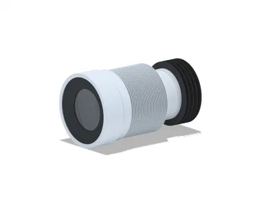 фото Гофра для унитаза выпуск с манжетой 110 мм (230-530мм) Ани-Пласт