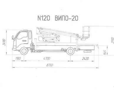 фото Автогидроподъемник ВИПО-20 на шасси JAC N120